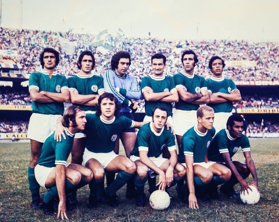 Time do Palmeiras de 1972, com Ademir da Guia, Dudu e Leivinha